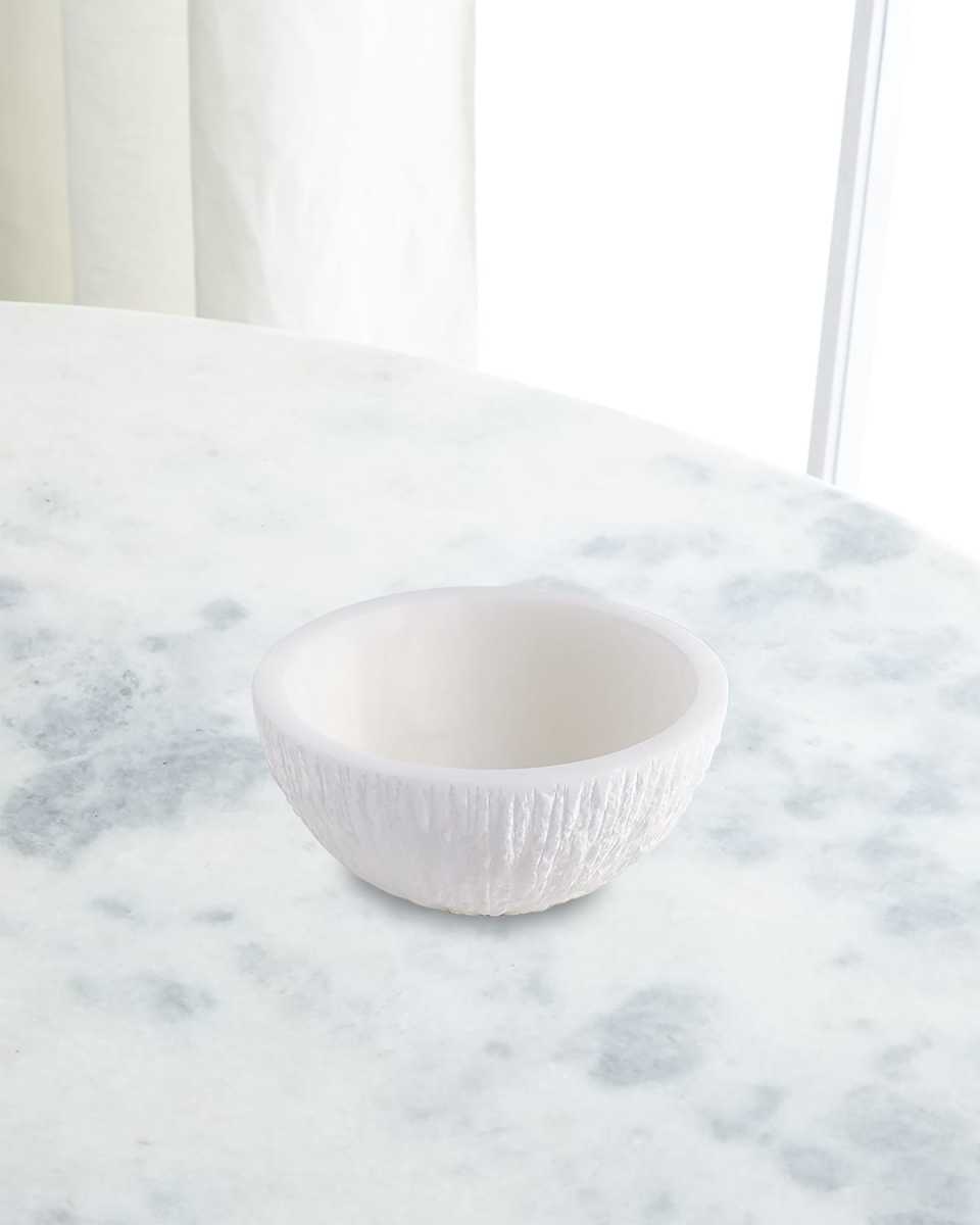 Chiseled Alabaster Bowl - Small